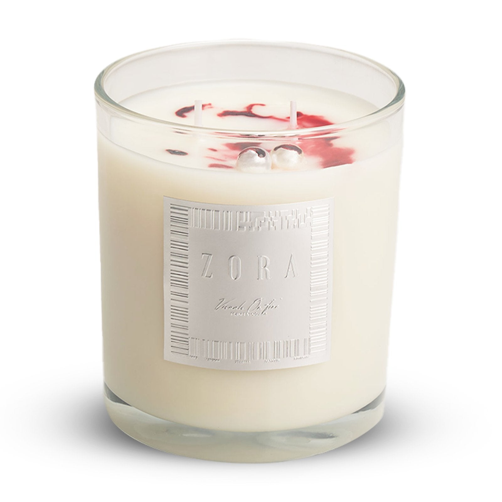 ZORA's 'For My Juliet' candle with blood-tinted pearls design