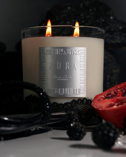 ZORA’s Expose Lingerie: Luxury Laced Scented Candle with Diamond Accents